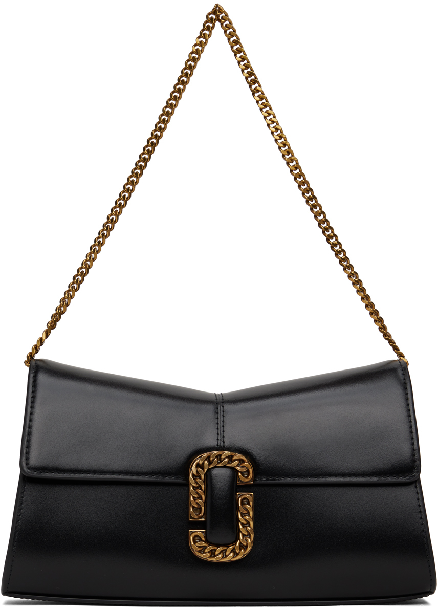 Shop Marc Jacobs Black 'the St. Marc Convertible' Clutch In 001 Black