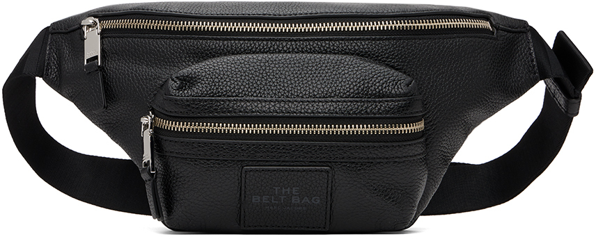 Black 'The Leather' Belt Bag