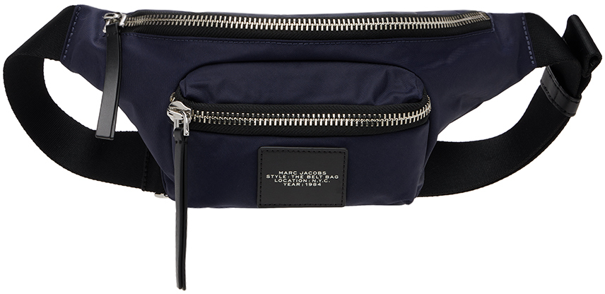 Navy 'The Biker Nylon' Belt Bag