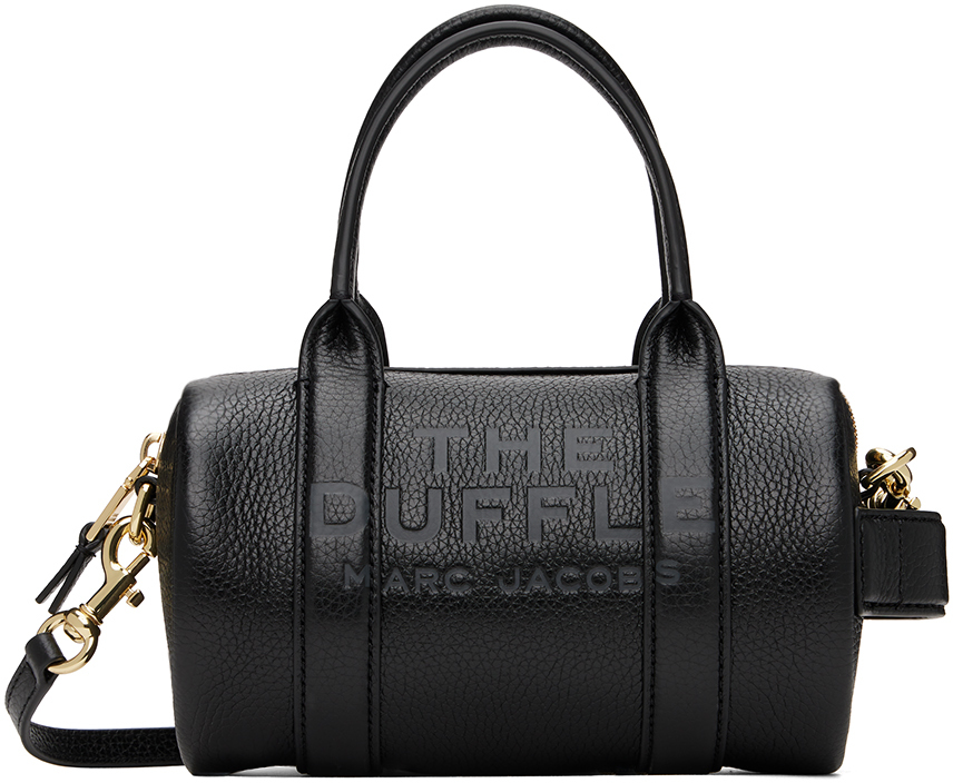 Shop Marc Jacobs ブラック The Leather Mini Duffle バッグ In 001 Black