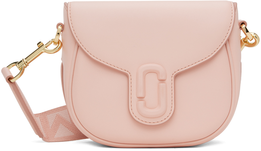 Shop Marc Jacobs Pink 'the J Marc Small Saddle' Bag In 624 Rose