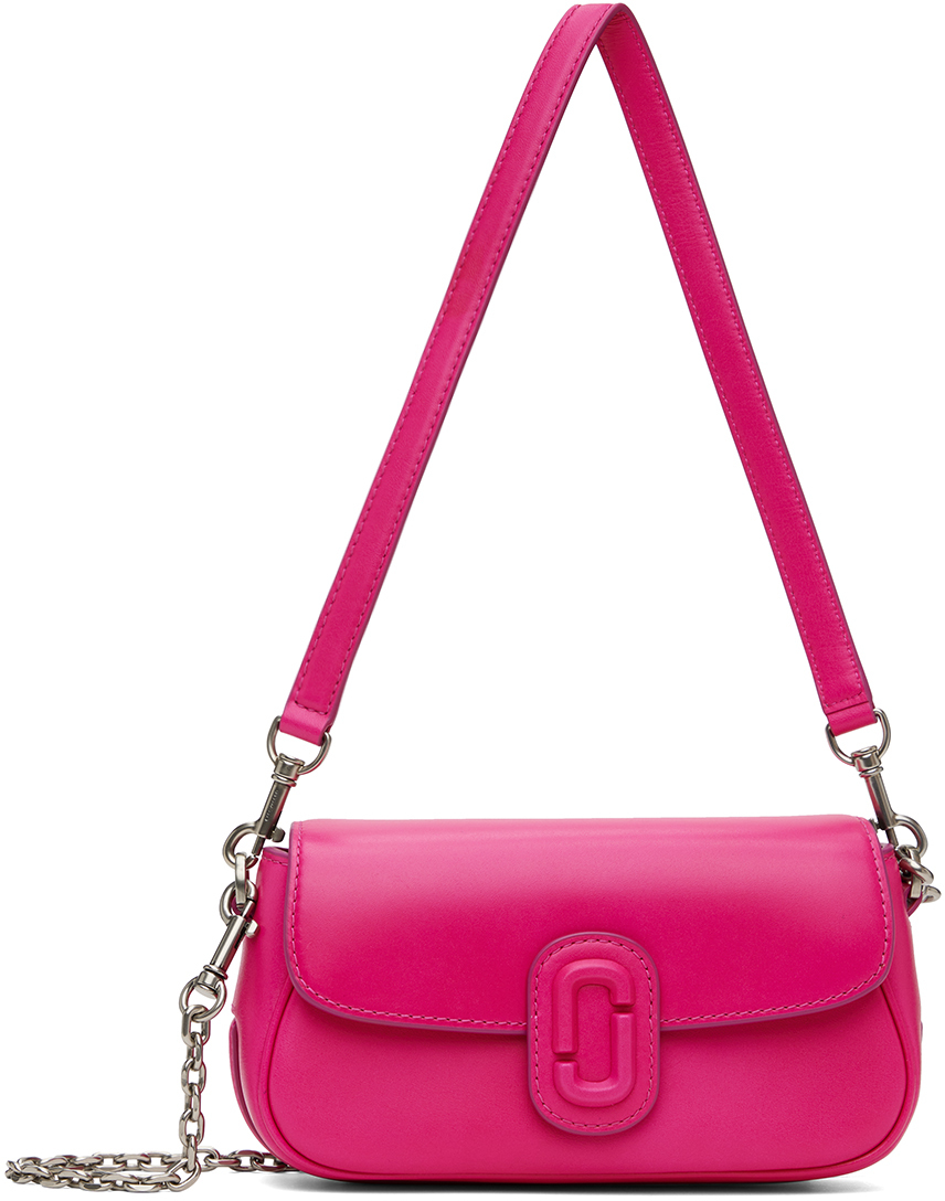 Shop Marc Jacobs Pink 'the Clover' Shoulder Bag In 665 Hot Pink