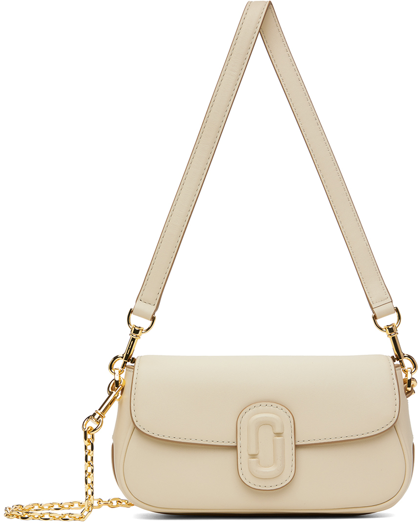Shop Marc Jacobs Off-white 'the Clover' Shoulder Bag In 123 Cloud White