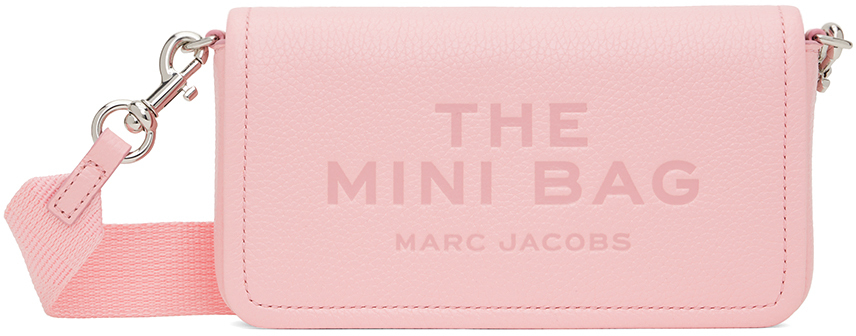 Shop Marc Jacobs ピンク The Leather Mini バッグ In 669 Ribbon Pink