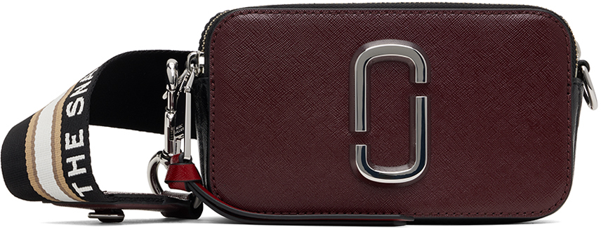 Marc Jacobs Burgundy The Snapshot Bag SSENSE