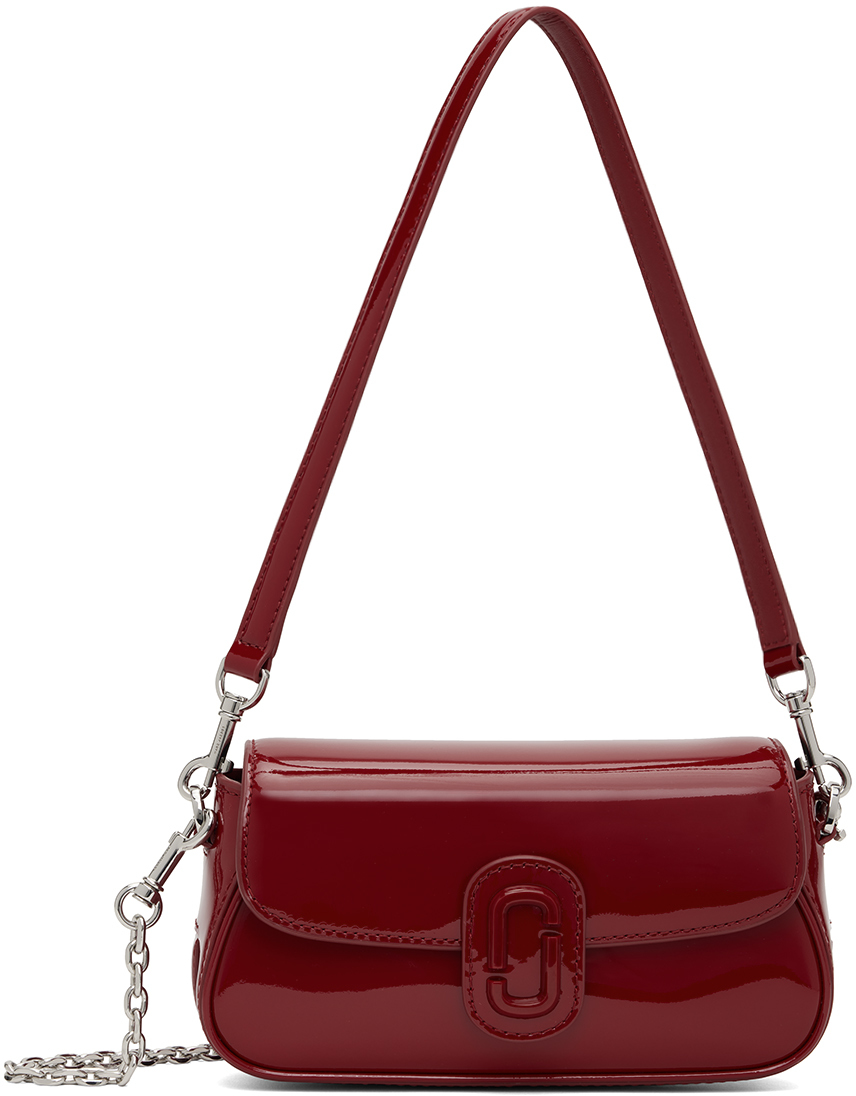 Shop Marc Jacobs Red 'the Patent Leather Clover' Bag In 641 Siren