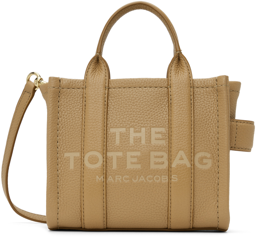 Marc Jacobs: Taupe 'The Leather Crossbody' Tote | SSENSE