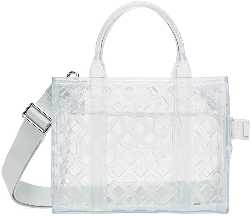Marc Jacobs Transparent 'the Jelly Small' Tote In White