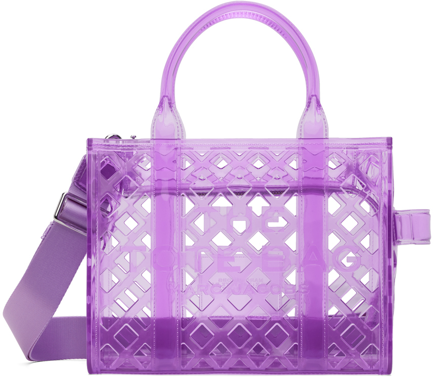 Shop Marc Jacobs Purple 'the Jelly Small' Tote In 545 Wisteria