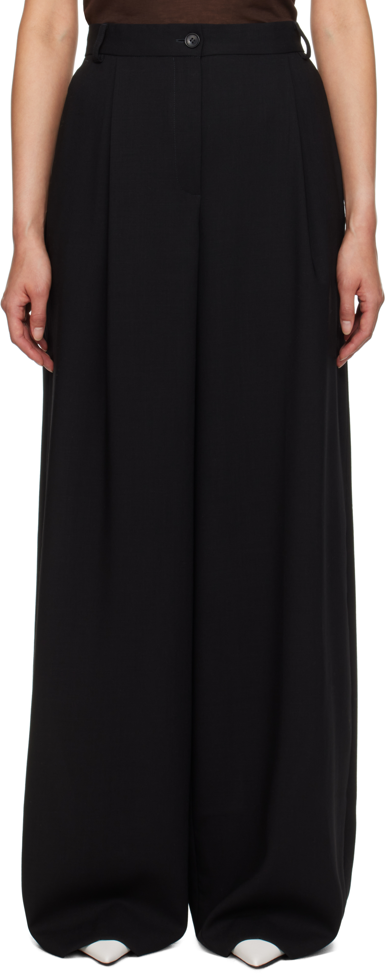 Shop La Collection Black Dalida Trousers