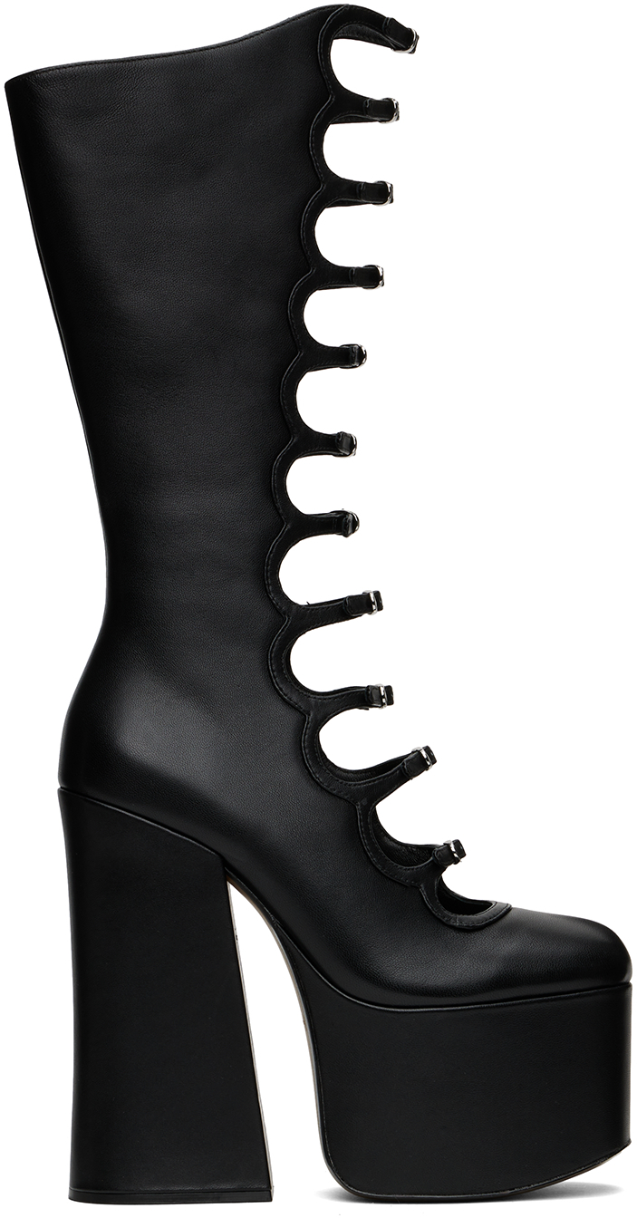 Marc Jacobs Black The Kiki Knee High Tall Boots SSENSE