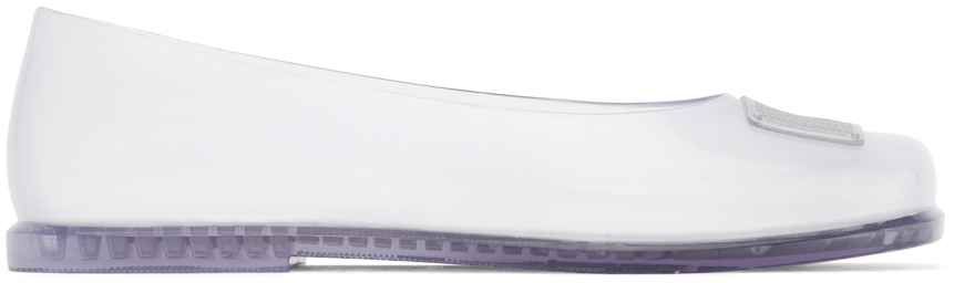 Shop Marc Jacobs Transparent Melissa Edition Ruby Ballerina Flats In Ba486 Transparent