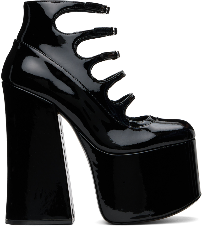 Marc Jacobs: Black 'The Patent Leather Kiki' Heels | SSENSE