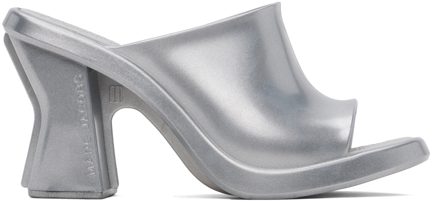 Shop Marc Jacobs Silver Melissa Edition Heeled Sandals In Ba507 Silver