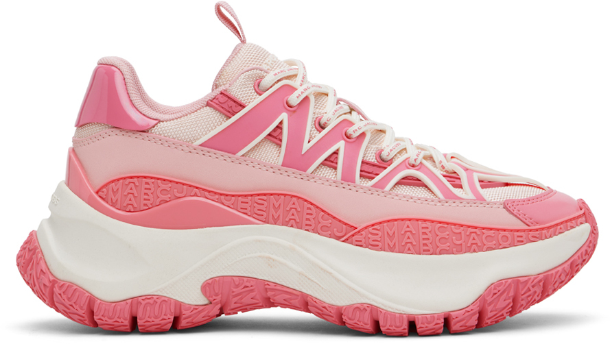 Shop Marc Jacobs Pink 'the Colorblock Lazy Hiker' Sneakers In 682 Ribbon Pink Mult