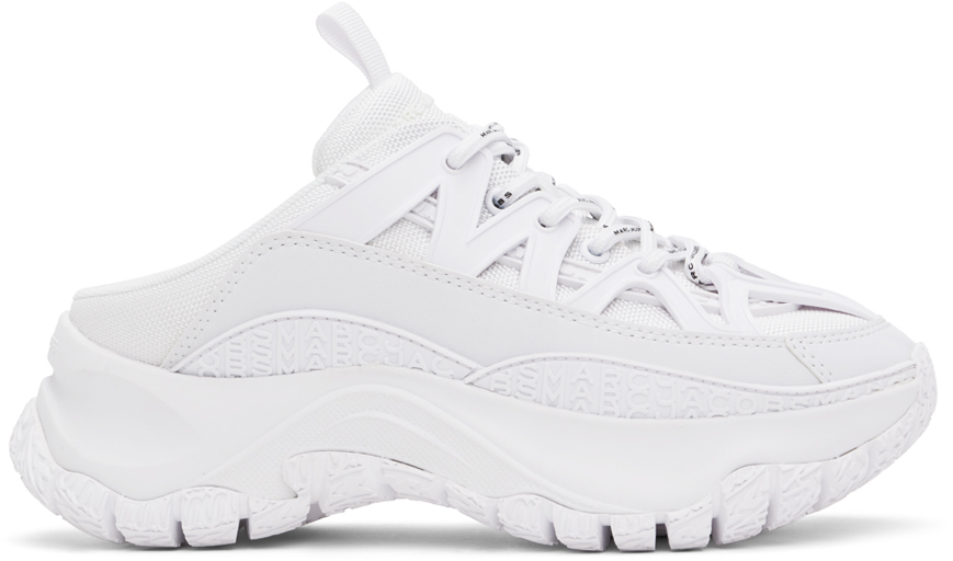 Shop Marc Jacobs White 'the Lazy Hiker Mule' Sneakers In 118 Cotton White