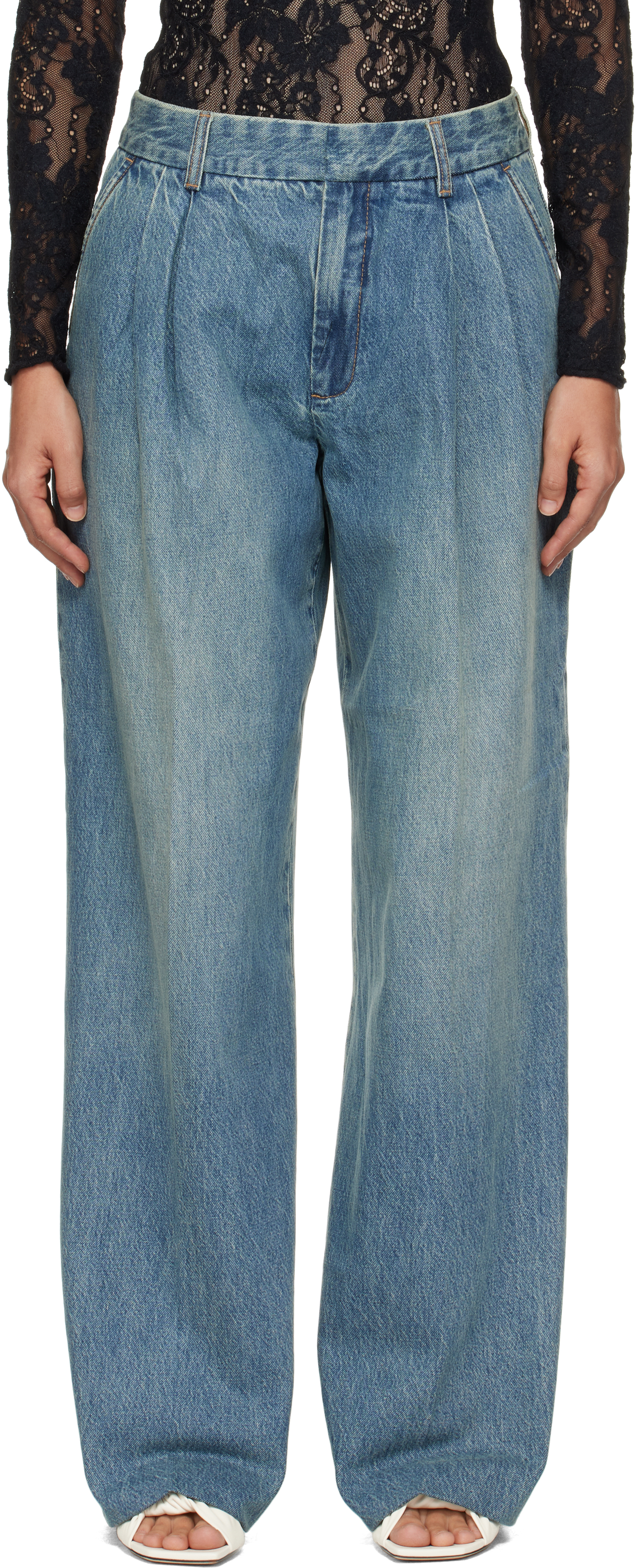 Blue Illustration Jeans