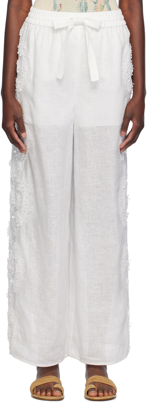 White Halliday Trousers