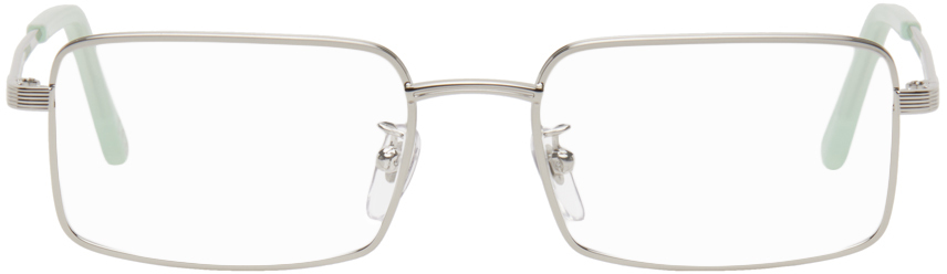 Shop Retrosuperfuture Silver Numero 110 Glasses In Argento