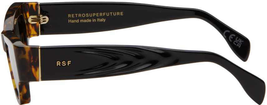 Retrosuperfuture Tortoiseshell Nameko Sunglasses In Burnt Havana