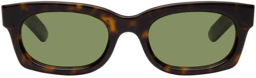 Shop Retrosuperfuture Tortoiseshell Ambos Sunglasses In 3627
