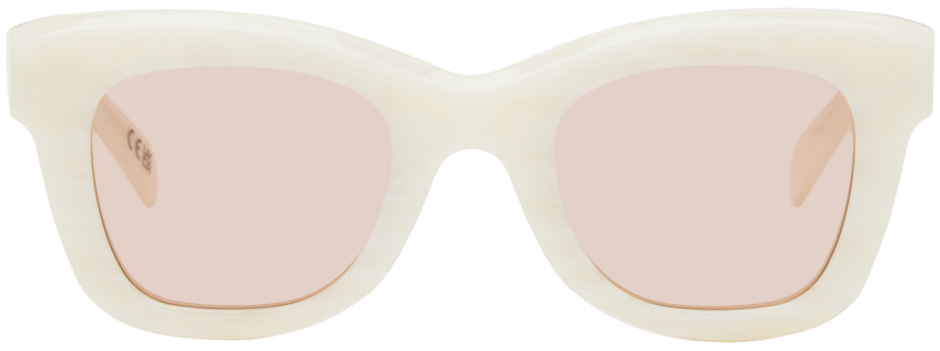 Shop Retrosuperfuture Off-white Altura Sunglasses In Roccia