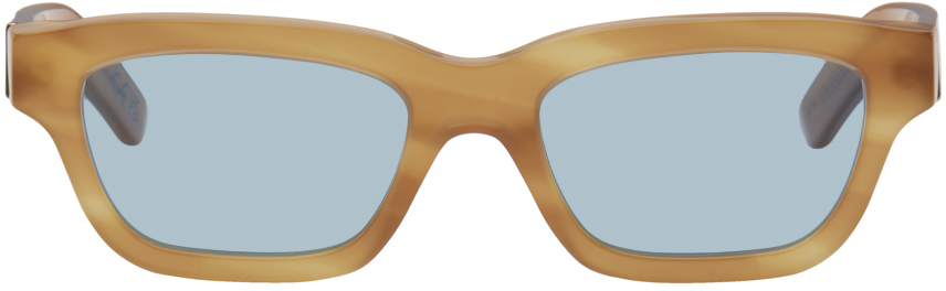 Shop Retrosuperfuture Tan Milano Sunglasses In Bagutta