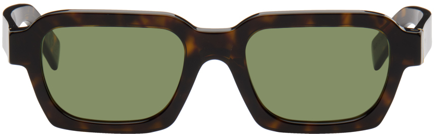 Shop Retrosuperfuture Tortoiseshell Caro Sunglasses In Havana 3627