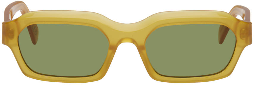 Shop Retrosuperfuture Yellow Boletus Sunglasses In Sereno