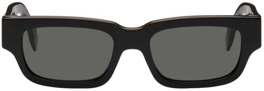 Shop Retrosuperfuture Black Roma Sunglasses