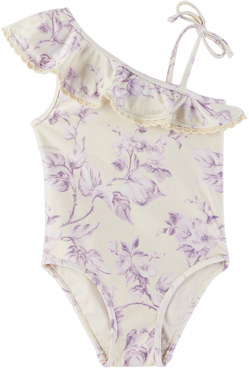 Zimmermann Daylight kids' gathered swimsuit