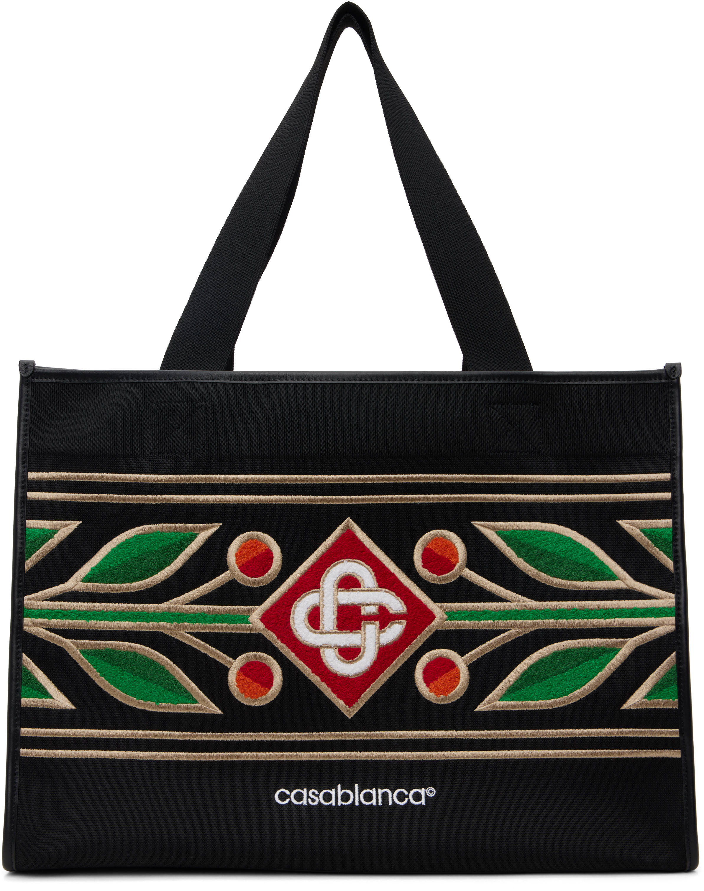 Black Laurel Knit Shopper Tote