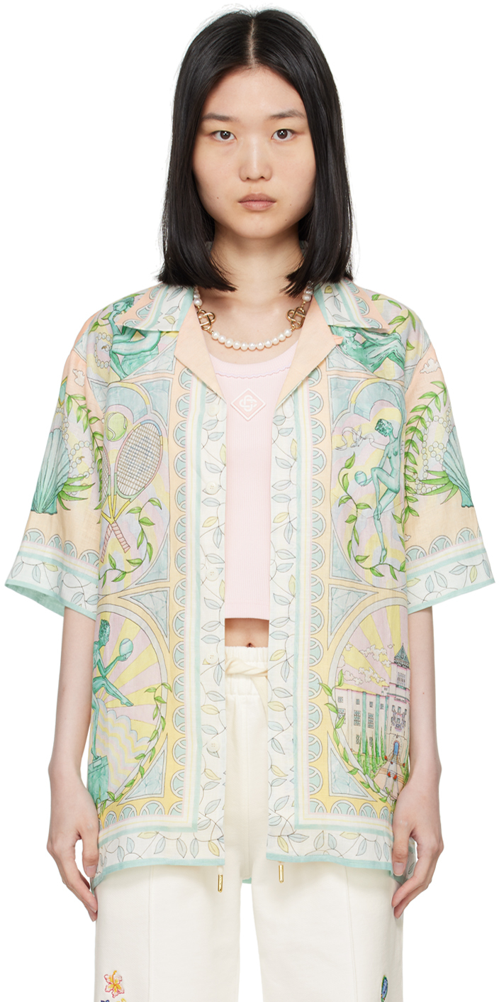 Shop Casablanca Multicolor Vase Shirt