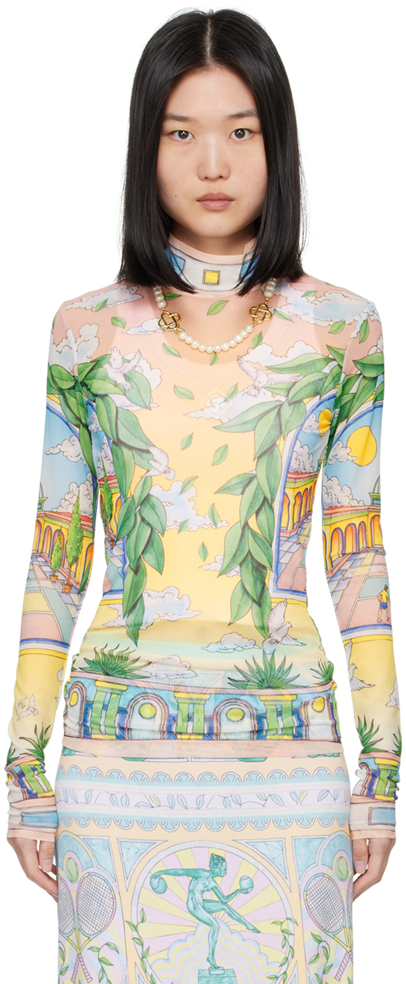 Multicolor Paysage Ideal Long Sleeve T-Shirt