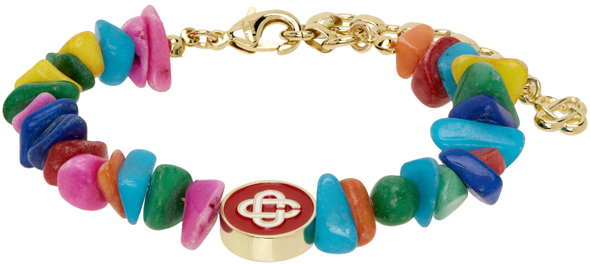 Multicolor Nigerian Pebble Stone Bracelet