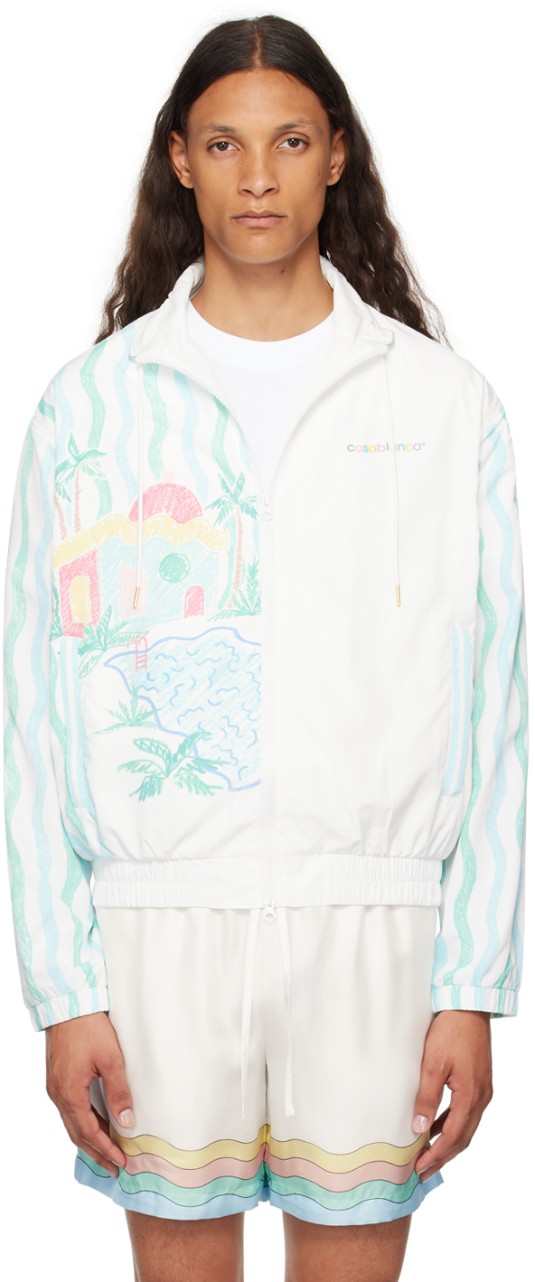 White Maison Memphis Track Jacket