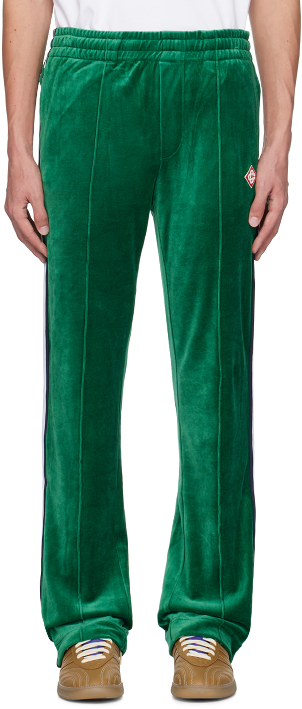 Green Striped Sweatpants