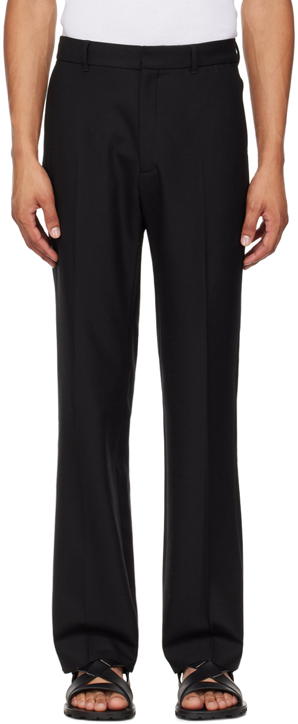 Black Straight Leg Trousers