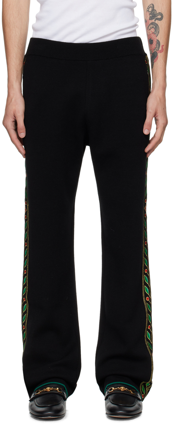 Black Laurel Trousers