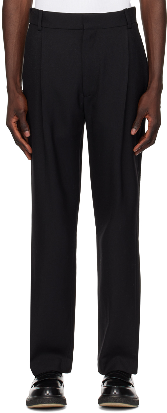 Forma Black Pleated Trousers