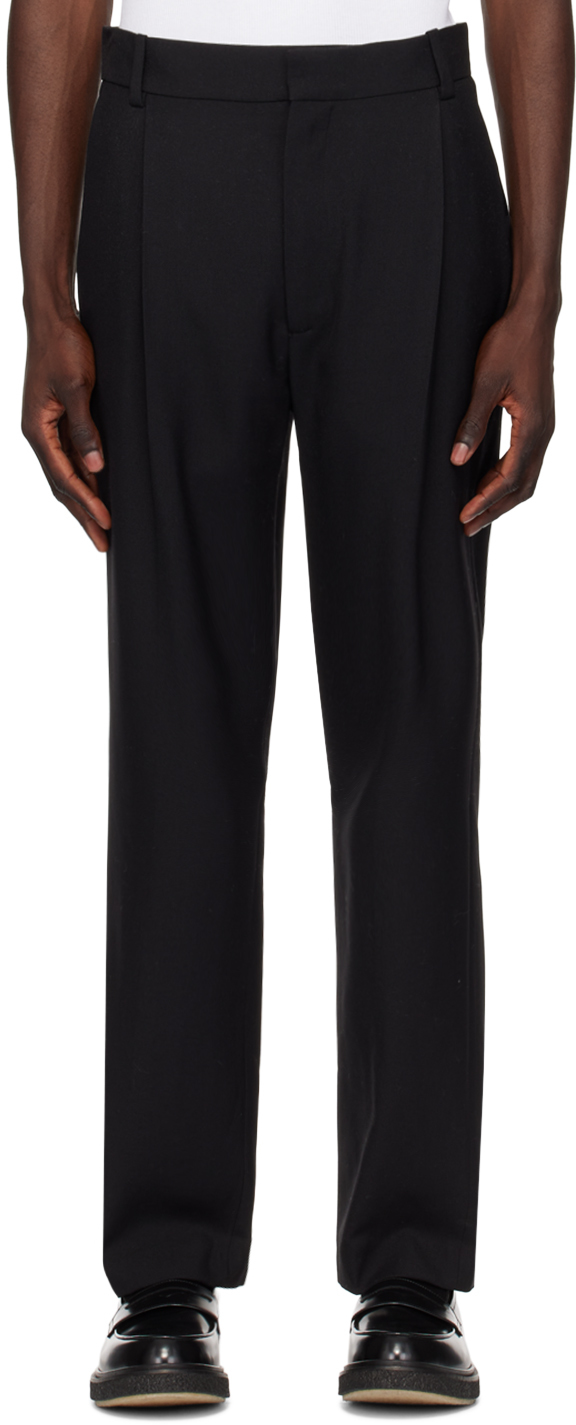 Shop Forma Black Pleated Trousers