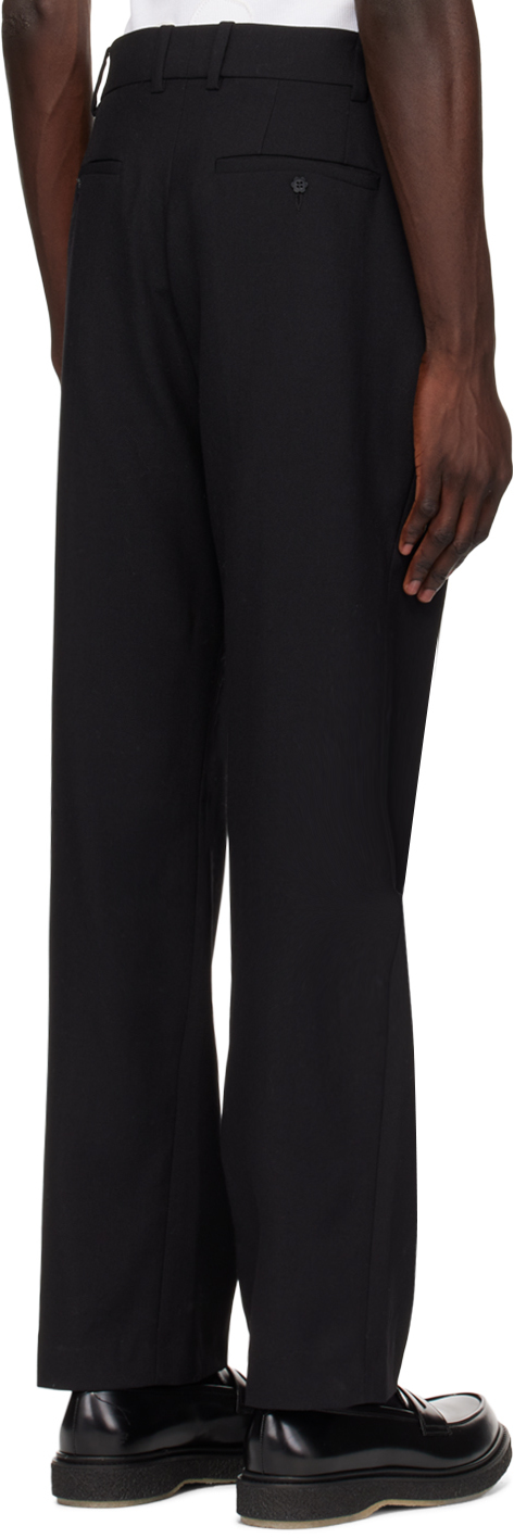 FORMA BLACK PLEATED TROUSERS 