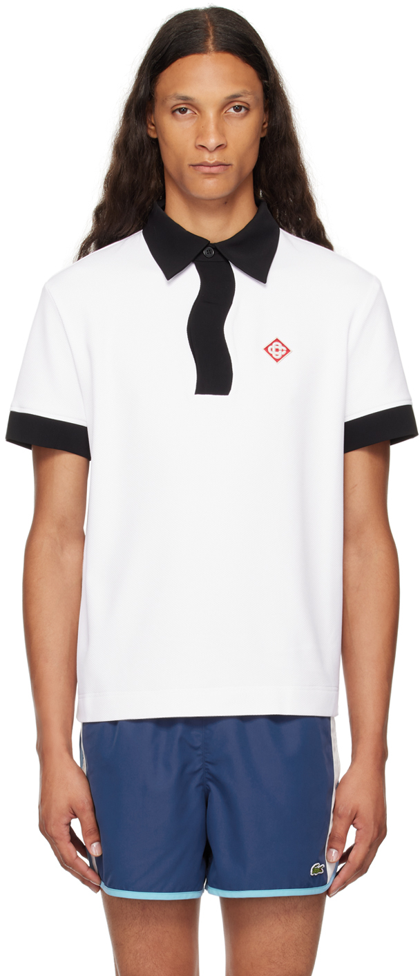 Shop Casablanca White Memphis Polo