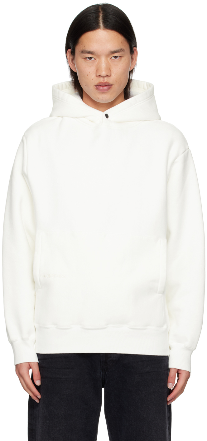 Shop Forma White Classic Hoodie In Ecru