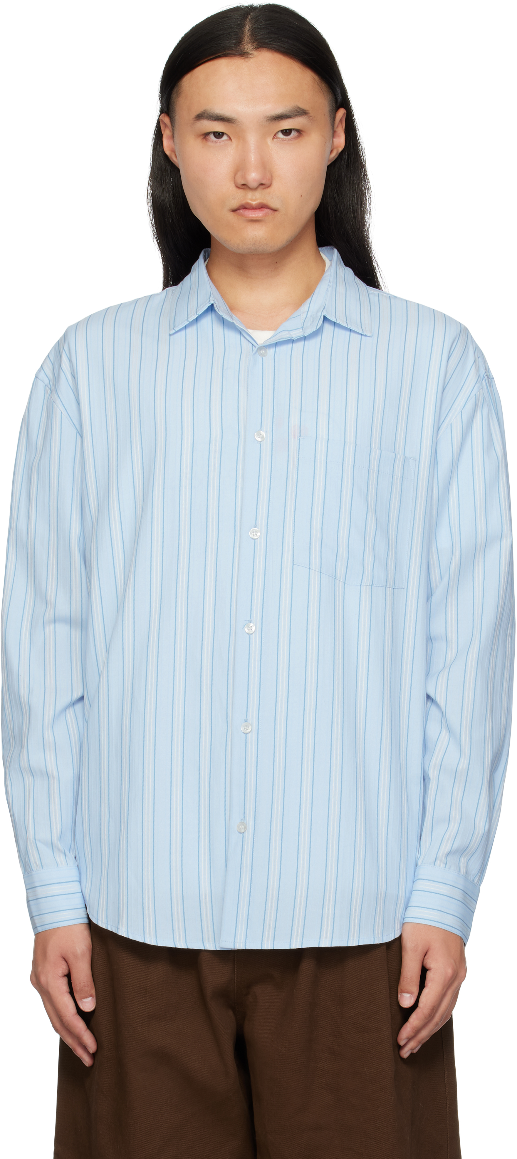 Blue & White Court Shirt