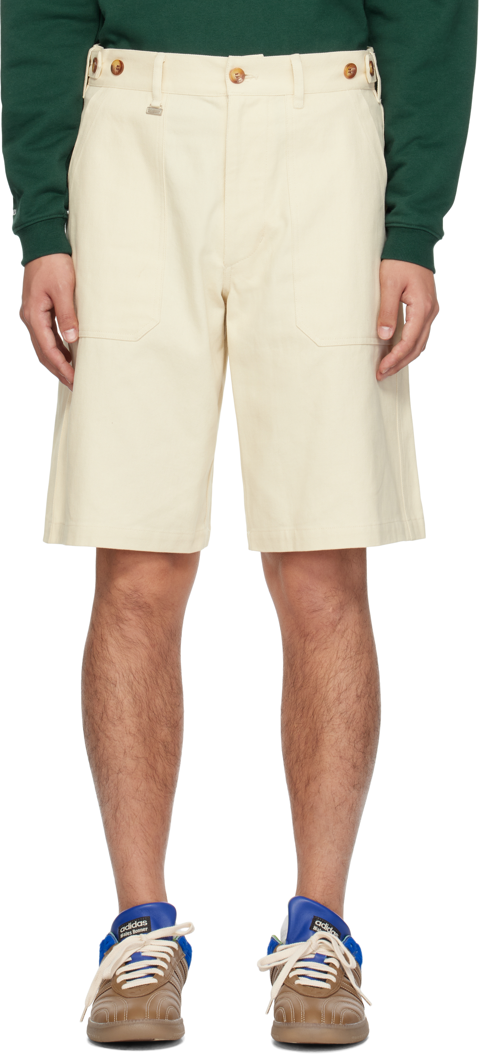 Beige Walk Shorts