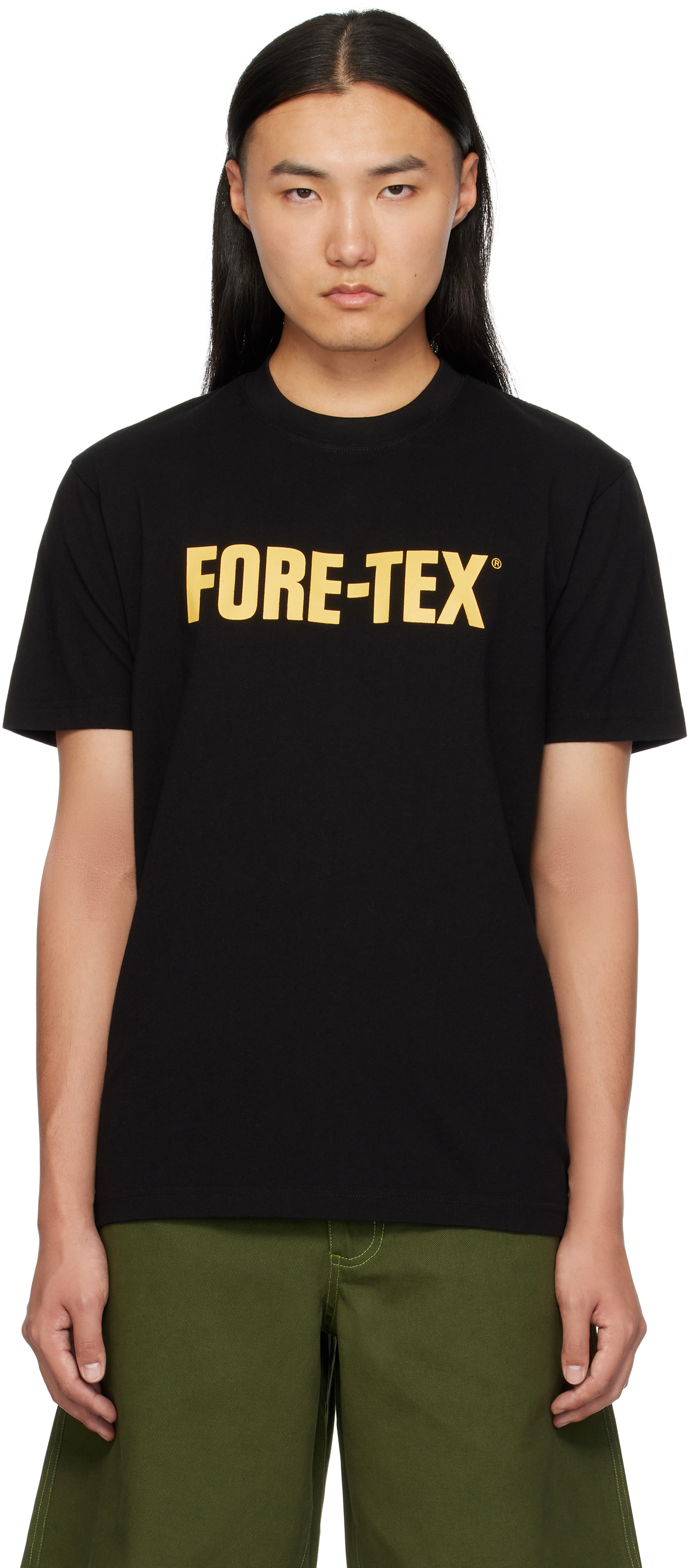 【関税込み】lwood Studio ブラック Fore-tex Tシャツ Black 'Fore-tex' T-shirt by Metalwood Studio on Sale