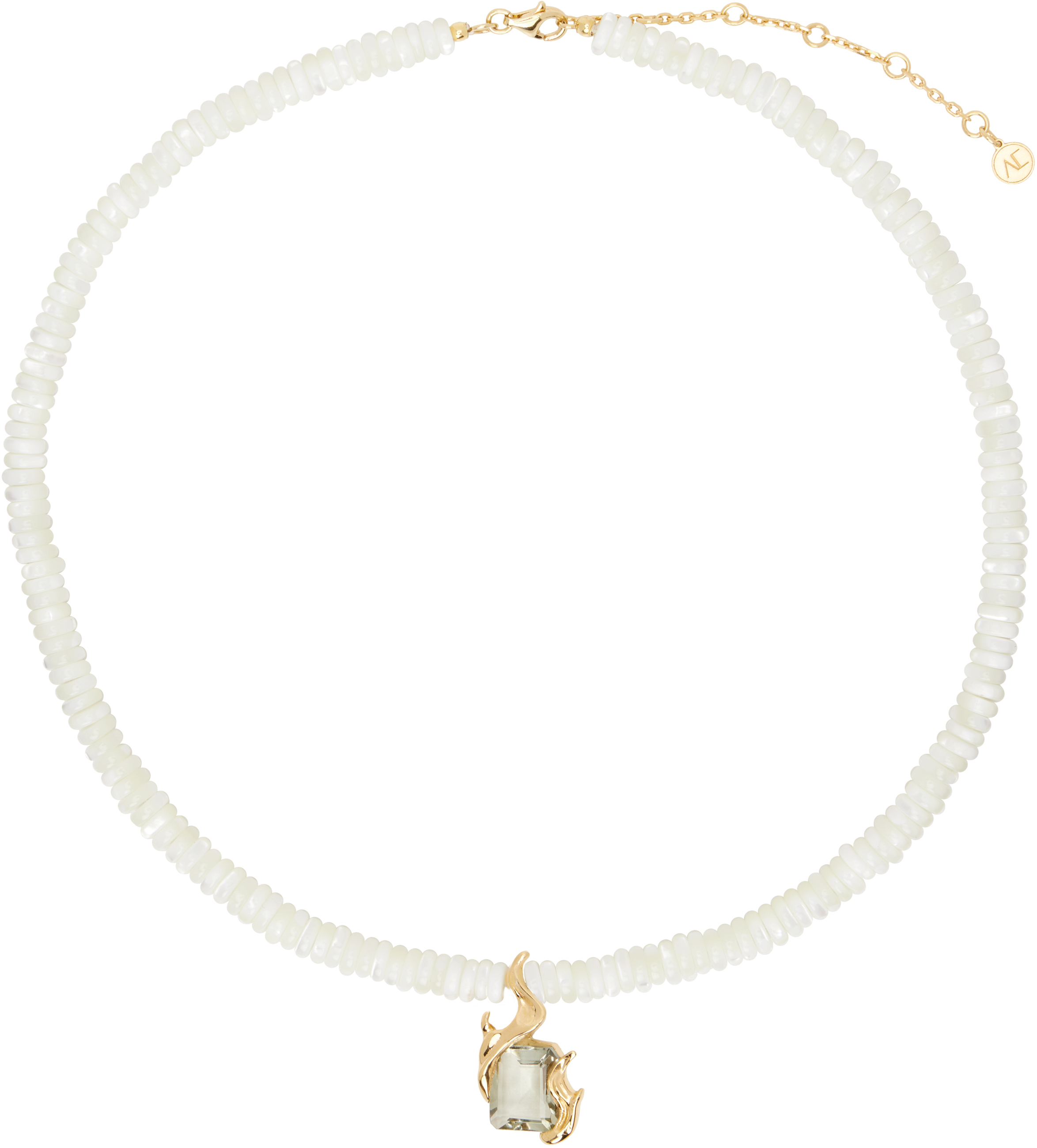 White Ocean Maxi Flare Necklace