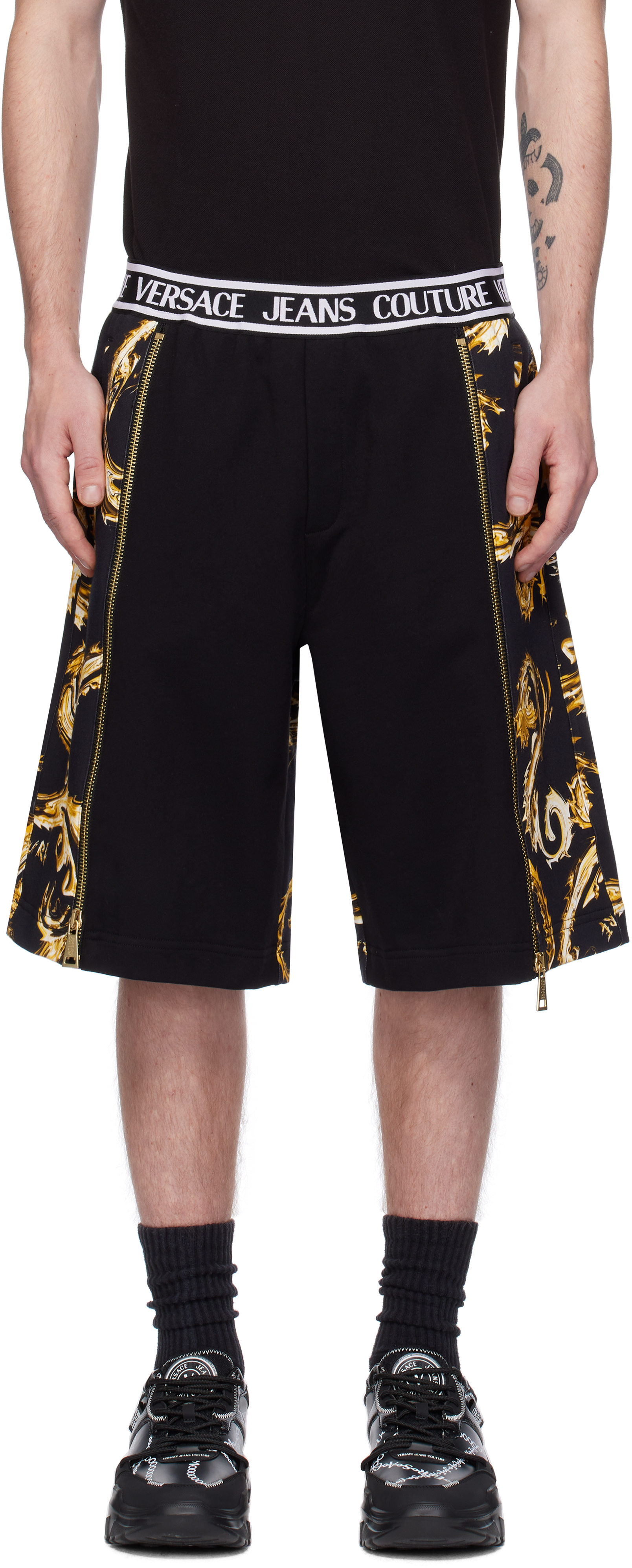 Black Chromo Couture Shorts