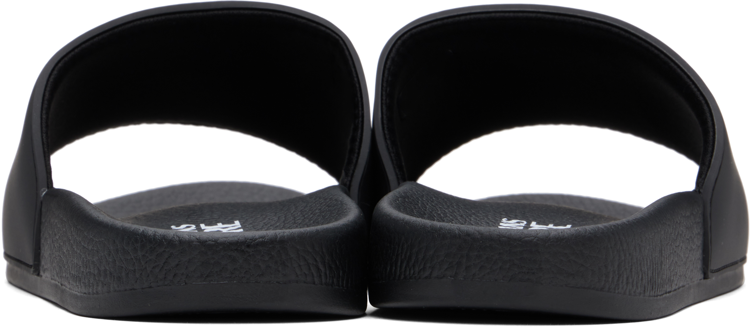 Versace Jeans Couture V-emblem Rubber Slide Sandals In E899